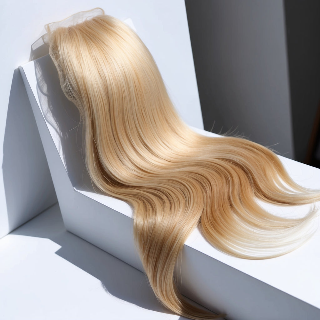 613 Blonde Human Hair Lace Front Wig