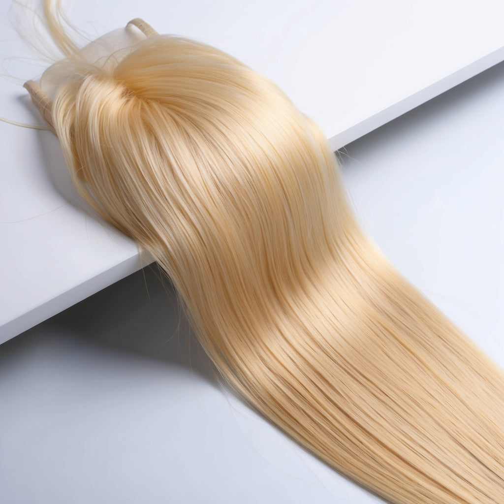 613 Blonde Human Hair Lace Front Wig