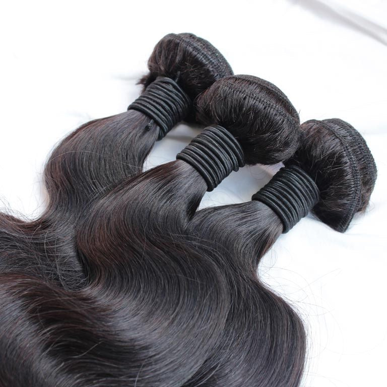 💎 Pure Perfection Bundles – Natural 1B Virgin Hair