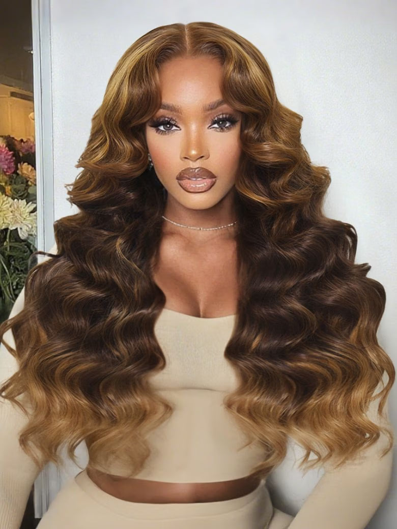 Honey Drip Waves 30” Luxury Ombre Wig
