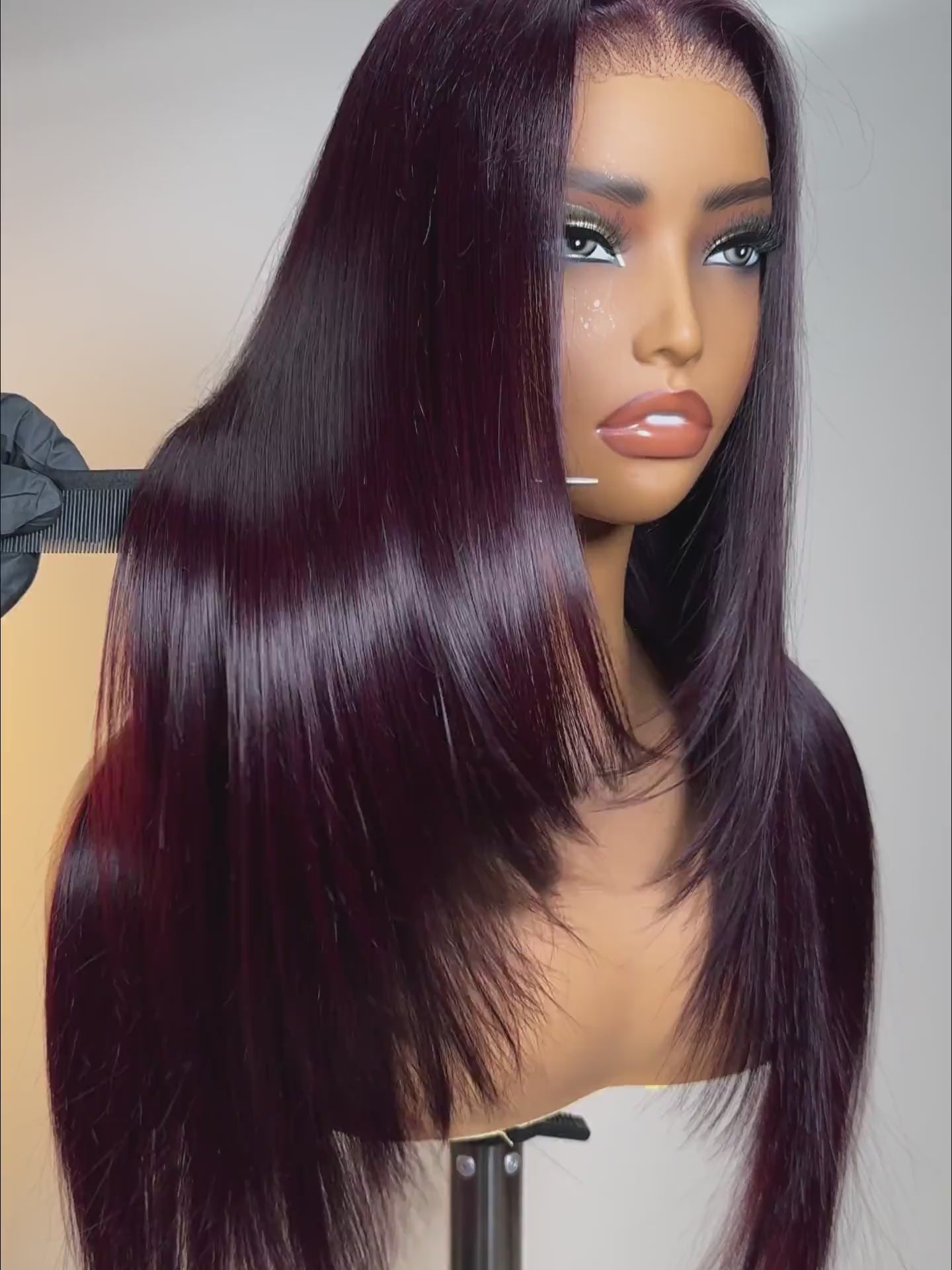 Plum Royale Layered Luxury Wig