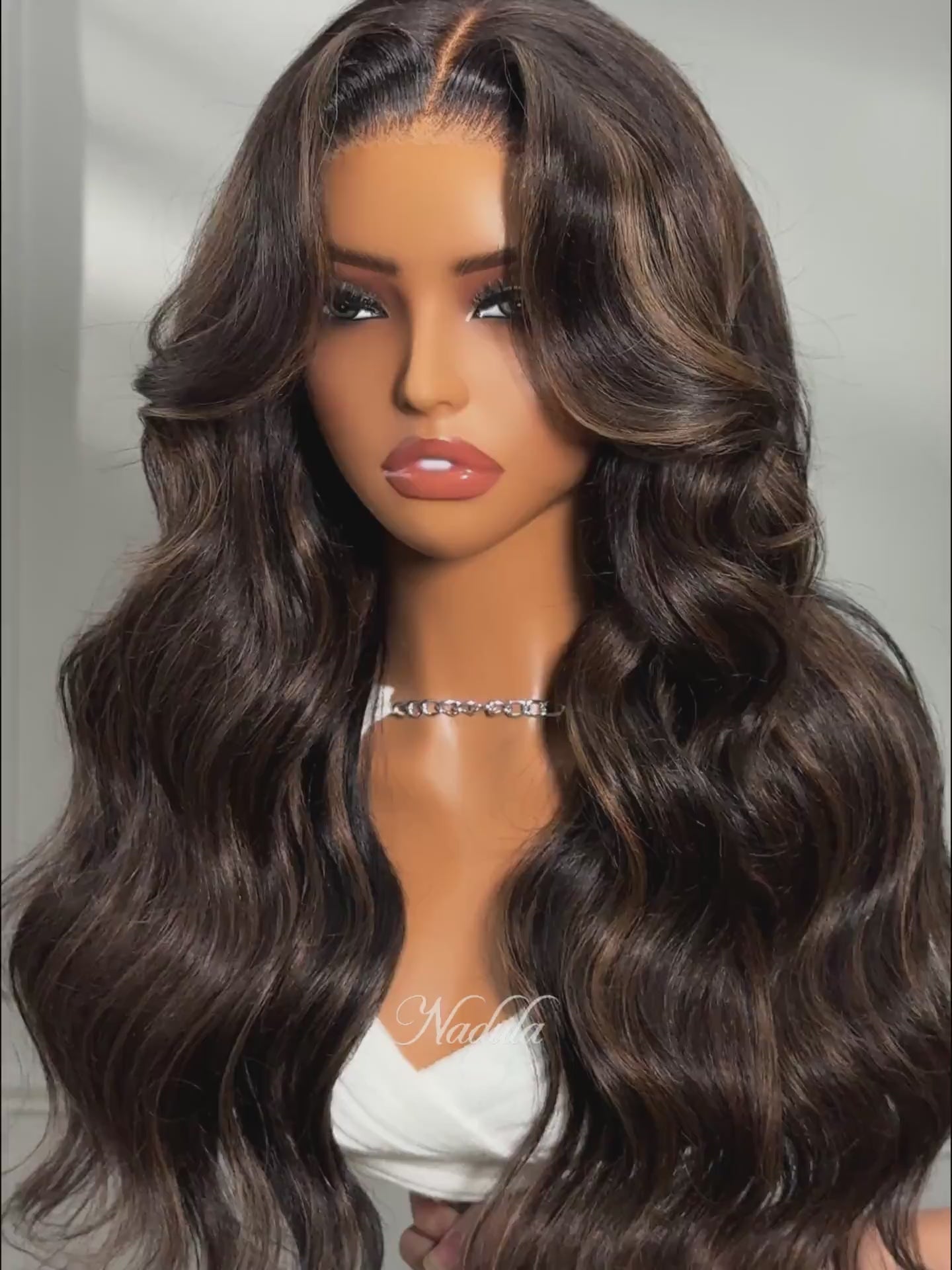 Midnight Caramel Luxe Highlight Wig