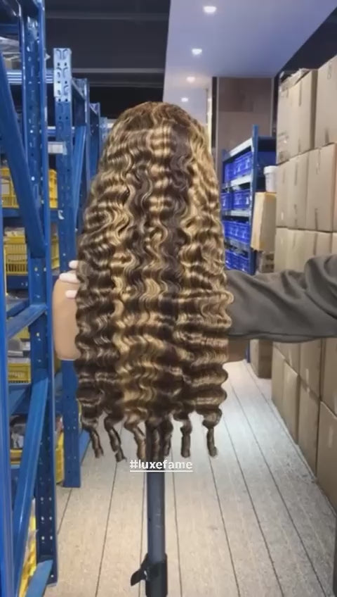 💋 Brown Sugar Drizzle – Soft Brown & Honey Blonde Luxury Wig