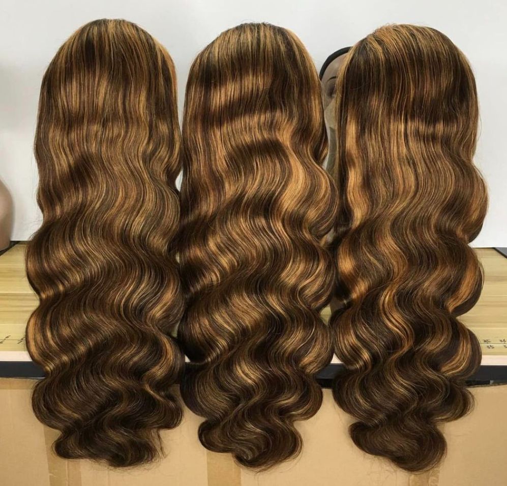 💋 Brown Sugar Drizzle – Soft Brown & Honey Blonde Luxury Wig